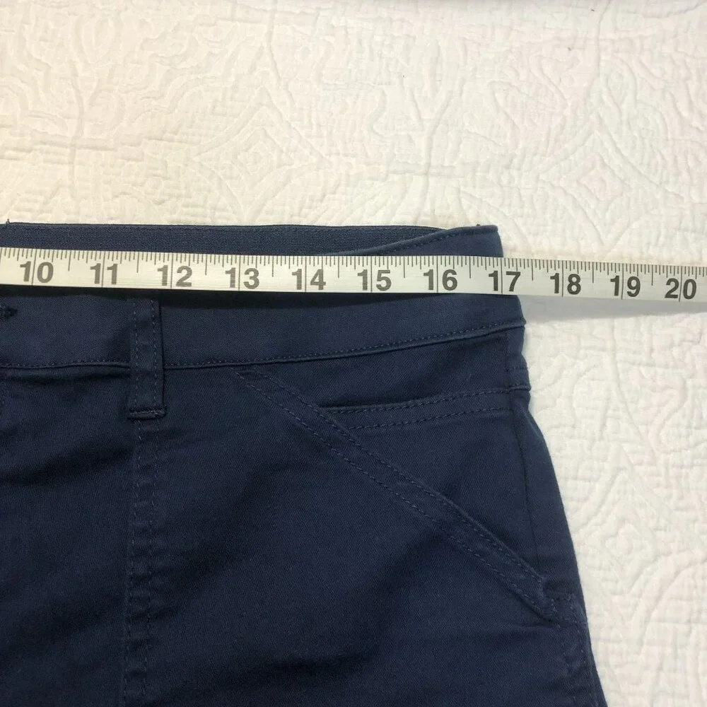 Khakis & Company Capri Pants Womens Navy Blue Size 8 Stretch - Picture 9 of 12